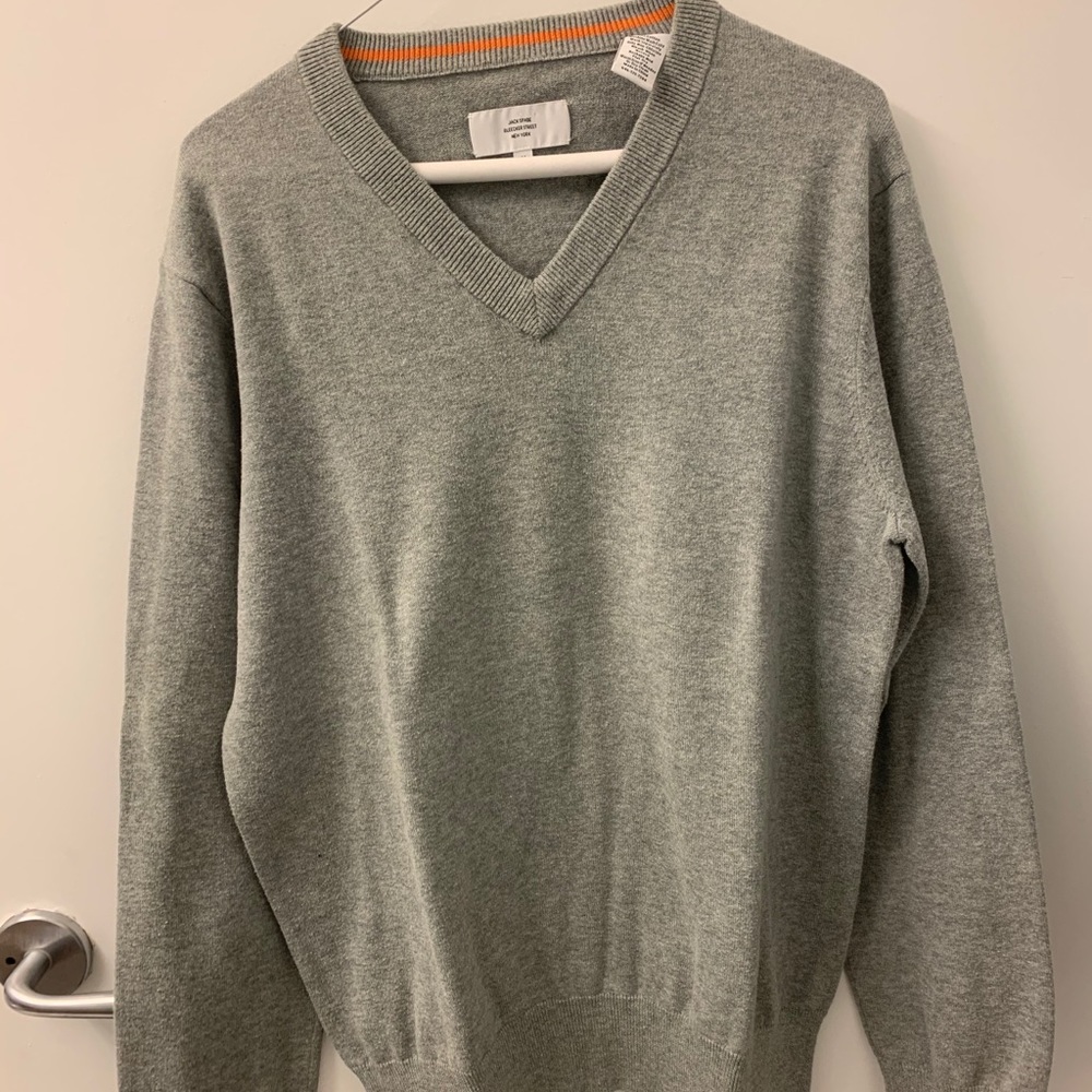 Jack Spade Grey V Neck Sweater